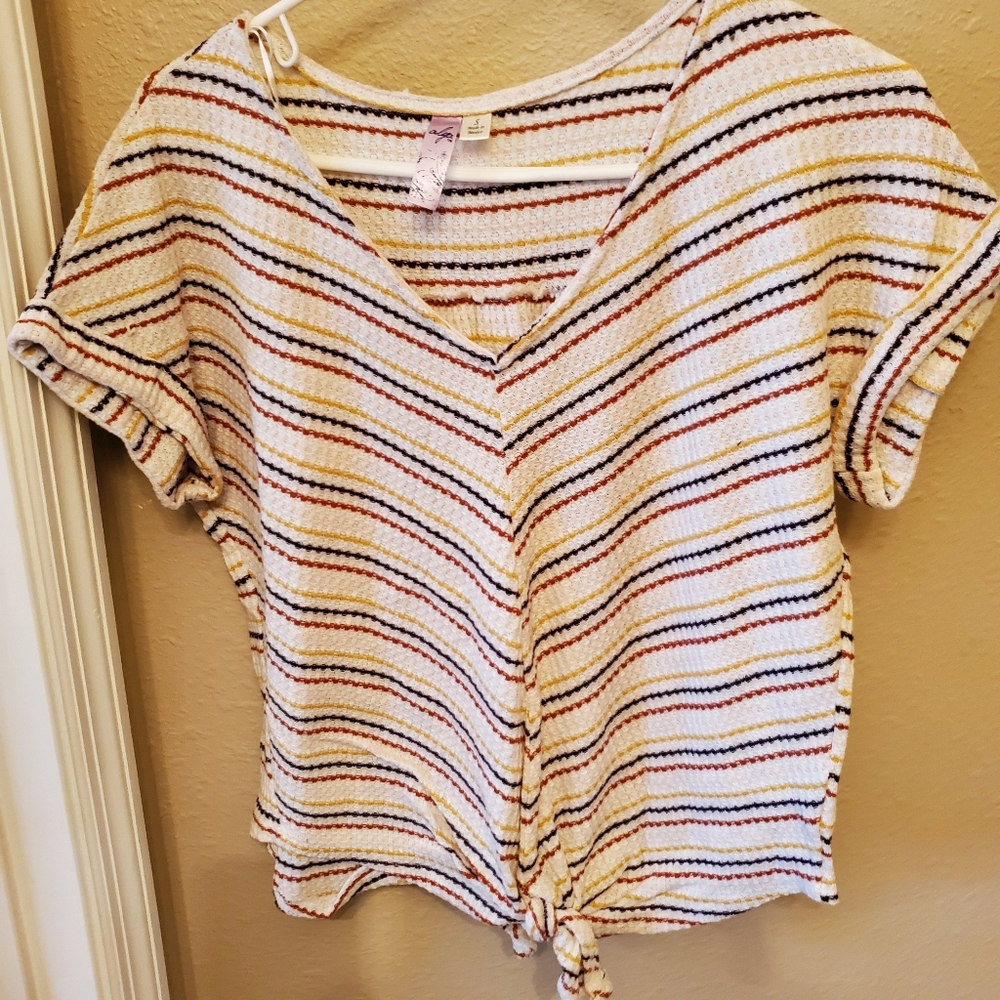 Waffle knit shirt